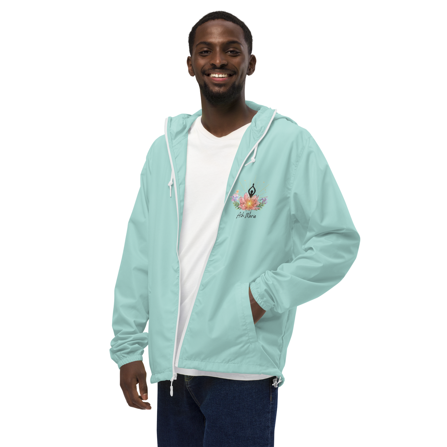 Unisex lightweight zip up windbreaker