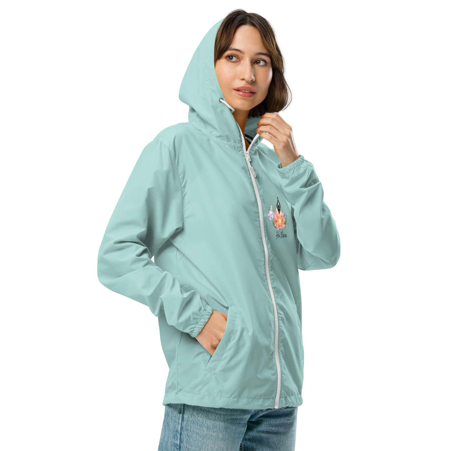 Unisex lightweight zip up windbreaker