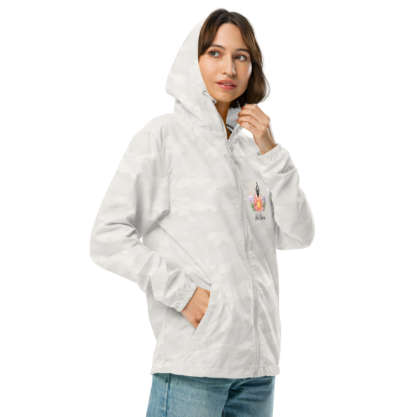 Unisex lightweight zip up windbreaker